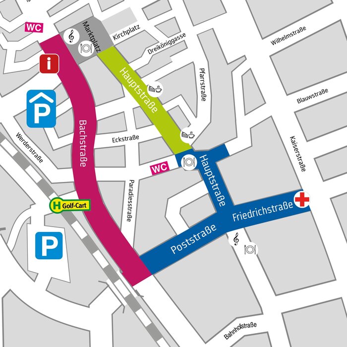 Happy Family Day Übersichtskarte Straßen